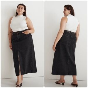 Madewell Long Denim Skirt